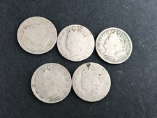 5 Mercury Nickels - Poor Condition