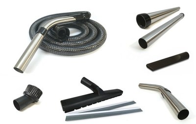 PVC Gewebeschlauch mit Federstahl + Rohr + Düsen-Set für Numatic WVD 570-2