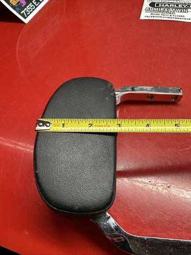 Harley short mini rail back rest sissy bar pad FXR Dyna sportster softail Septic - Picture 20 of 24