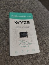 NEW Wyze Expandable Storage 256GB MicroSDXC Card Class 10, Black WYZEMSD256C10