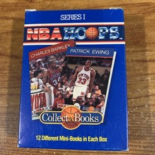 NBA Hoops Collect A Books 1990 Series 1 Box 2 Charles Barkley Patrick Ewing