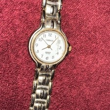 Carriage Women’s Watch Indiglo WR30 Meters For Parts Or Repair
