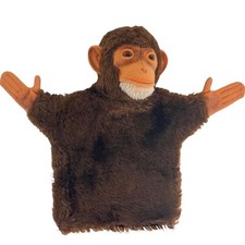 1949-54 Steiff Jocko Chimpanzee Hand Puppet - Mohair German Made Monkey
