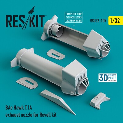 ResKit RSU32-0105 Scale 1:32 BAe Hawk T,1A exhaust nozzle for Revell kit