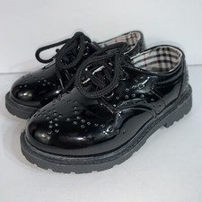 Boy's Girl's Classic Lace-Up Oxford Shoes Comfort School Uniform Flats Loafer 23