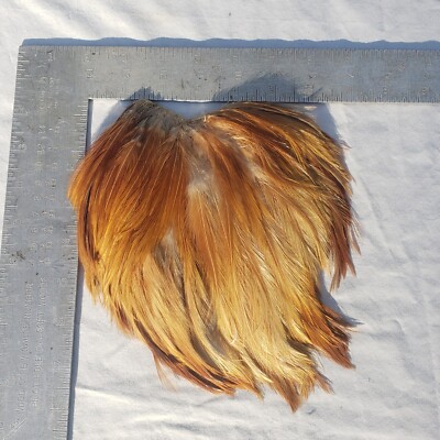 Natural Red Rooster Cape for Fly Tying Crafts