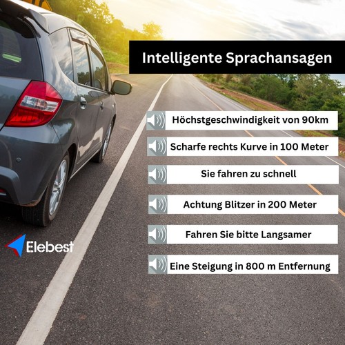 Elebest City 70 Navi – 7-calowy wyświetlacz, nawigacja samochodowa ciężarowa i samochodowa z aktualną Europą - Zdjęcie 5 z 10