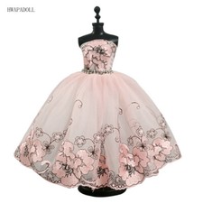 Floral Ballet Dress For 11.5" Girl Doll Outfits 1/6 Accessories 3-layer Gown