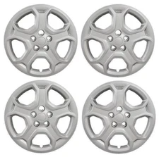 NEW 2017-2019 17" Ford ESCAPE Hubcap Wheelcover Bolt-On SET OF 4 SILVER