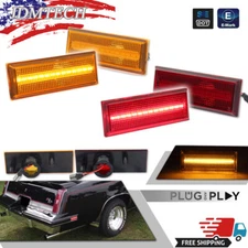 For 81-88 Cutlass 442 Front Fender Rear Quarter Full LED Side Marker Light Lamps