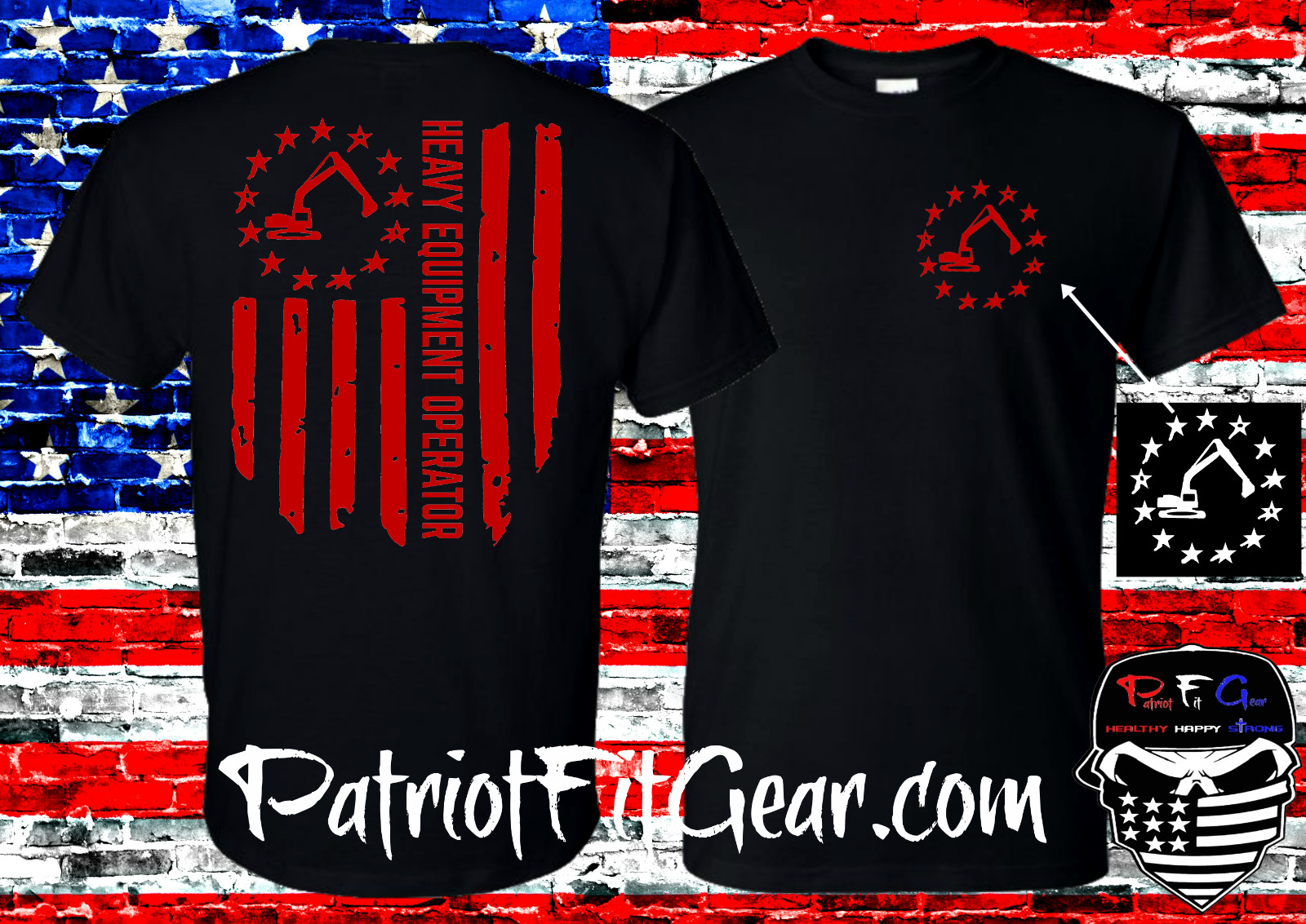 t-shirt Heavy Equipment Operator,American Flag,Excavator,Dozer,Backhoe,Oilfield