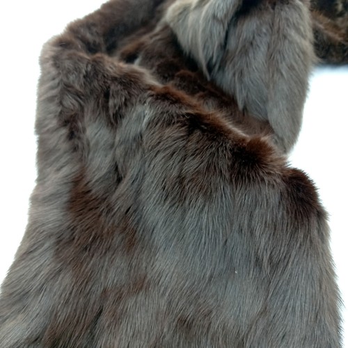 The Fur Room - Rackhams - Vintage Fur Stole Wrap - Brown - 63" Width - Picture 3 of 3