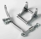 Small Block Chevy 327 350 Chrome Power Steering Bracket Long & Short Water Pump