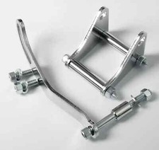 Small Block Chevy 327 350 Chrome Power Steering Bracket Long & Short Water Pump