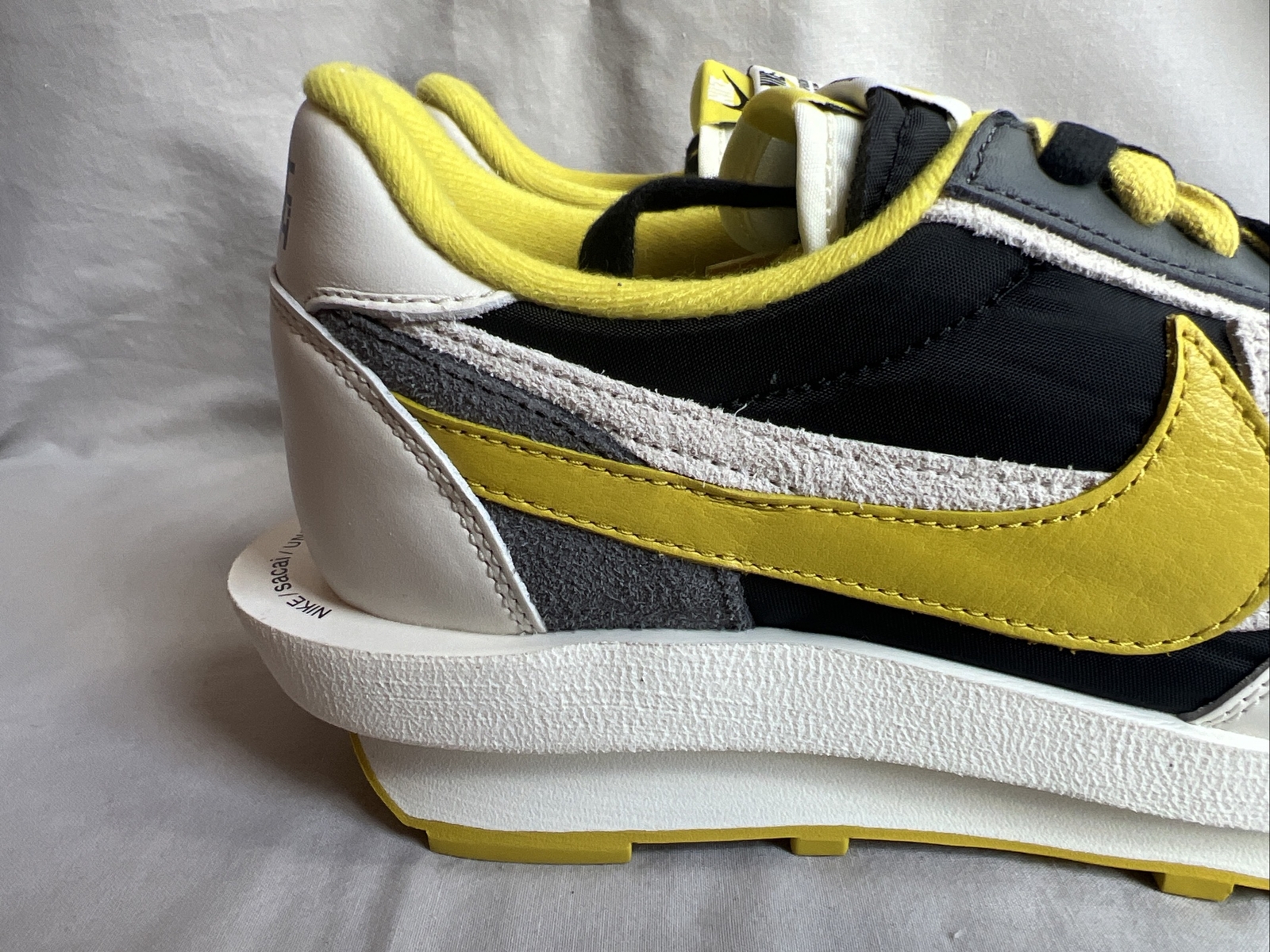 SACAI X NIKE Nike sacai x Undercover x LDWaffle limone brillante uomo UK taglia 10 nuove con scatola