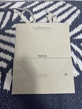 Tous Paper Gift Bag Empty Grey Color New