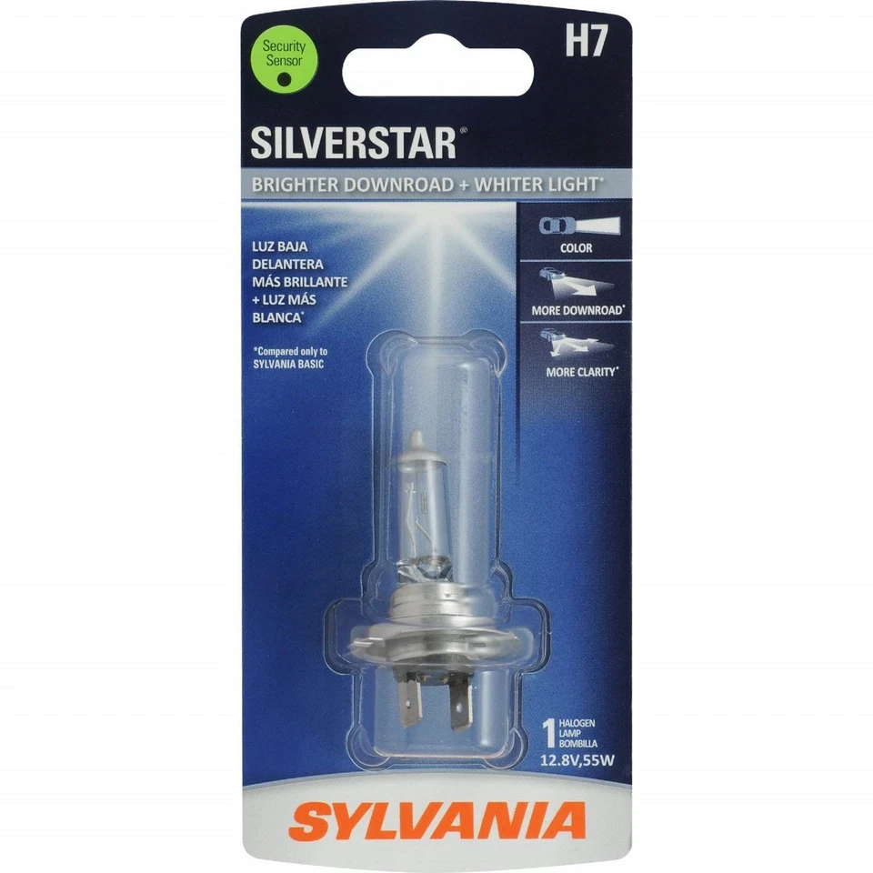 Sylvania Silverstar H7 55W Una Bombilla Cabeza Luz Haz Bajo Repuesto Actualización OE Foto 2 de 4