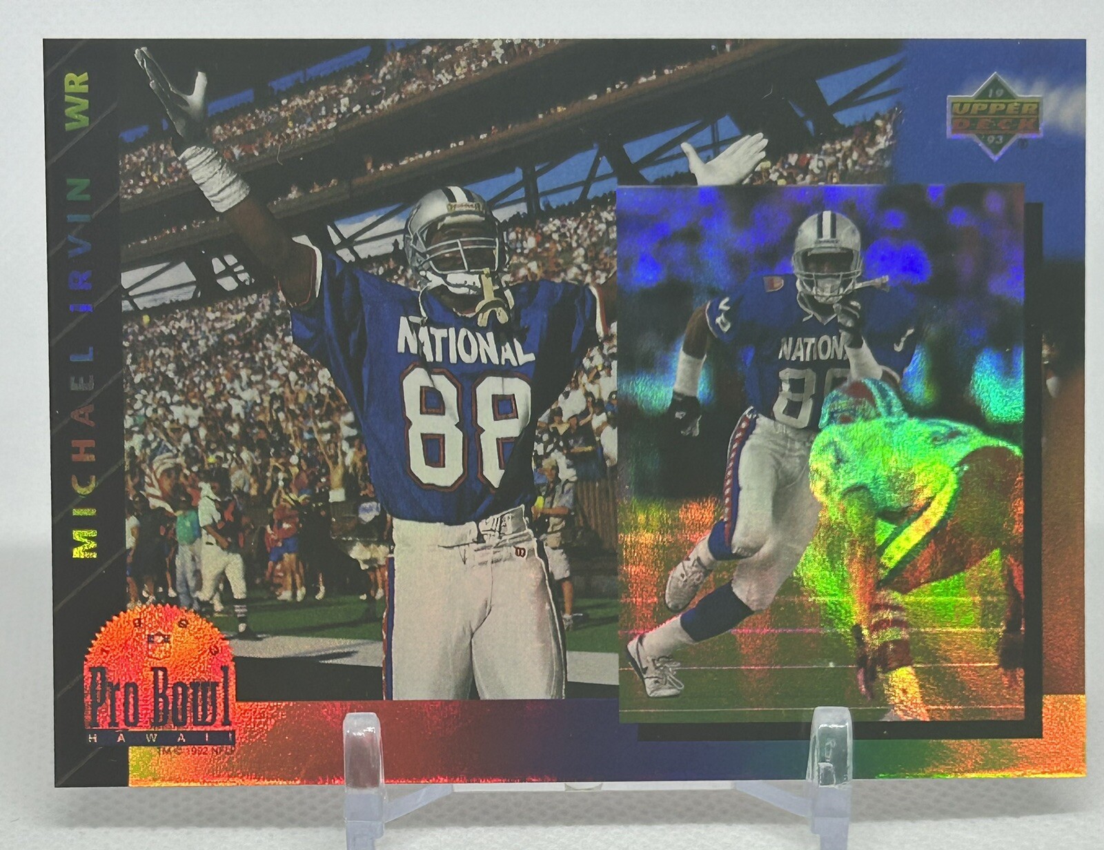MICHAEL IRVIN 1993 Upper Deck Pro Bowl Holofoil #PB10 NFL Dallas Cowboys HOF