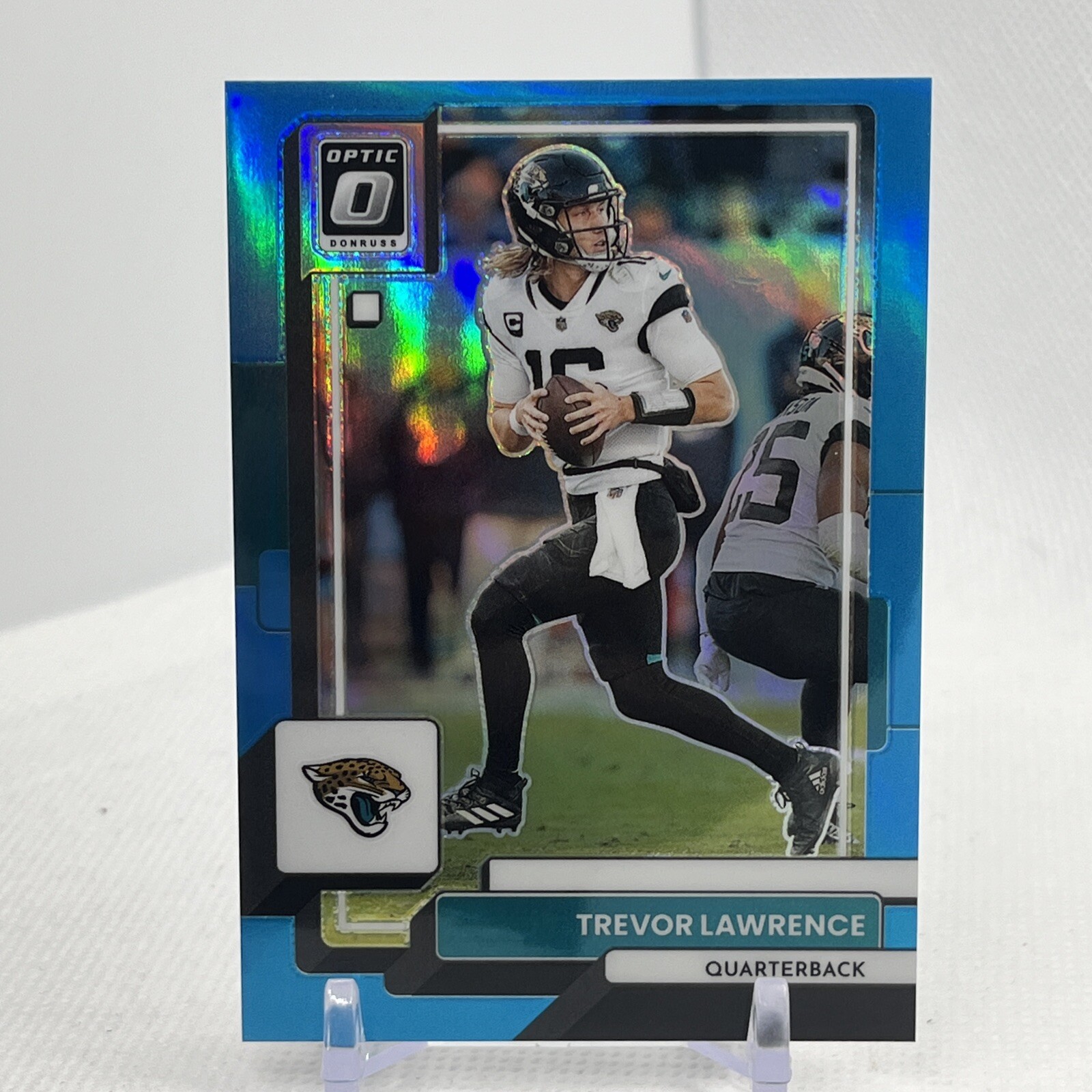 2022 Panini Donruss Optic Aqua Prizm /299 Trevor Lawrence #88