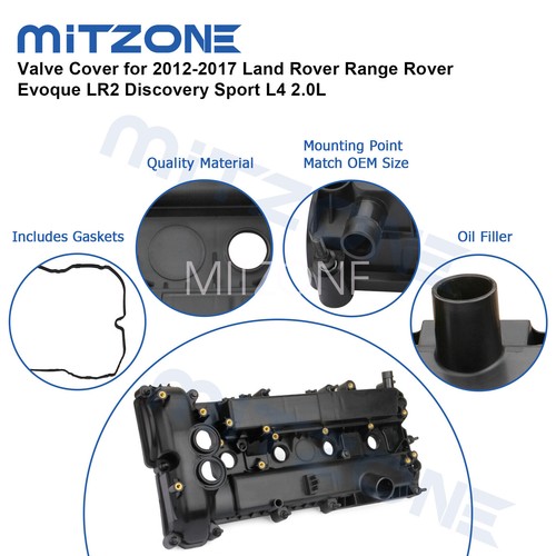 Valve Cover for 2012-2017 Land Rover Range Rover Evoque LR2 Discovery Sport 2.0L - Picture 4 of 7