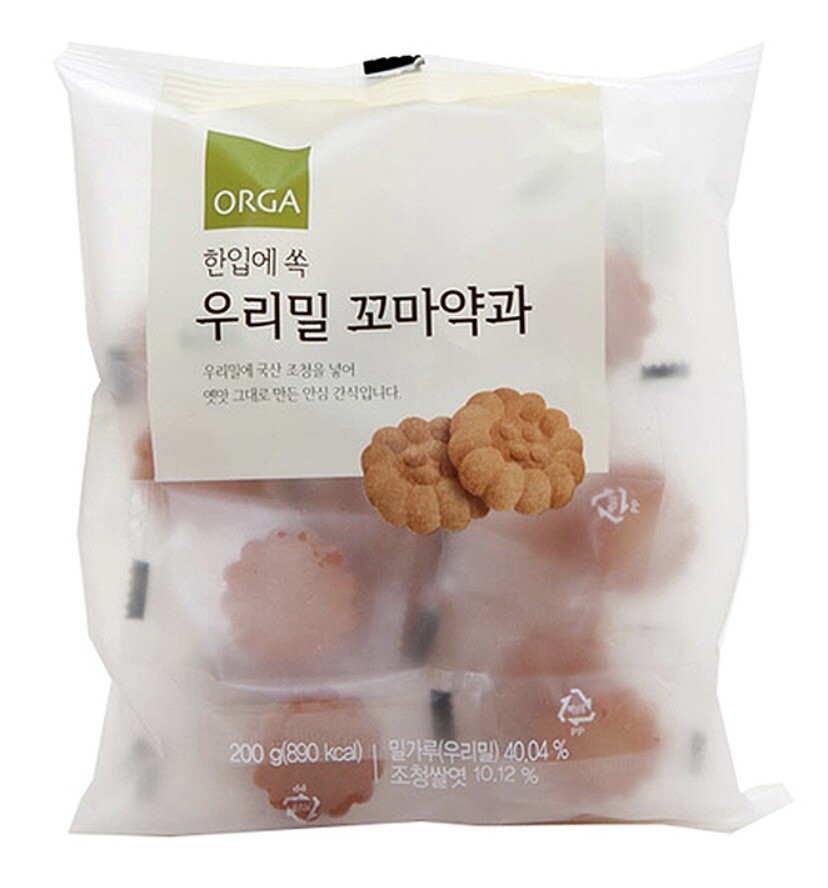 Coreano ORGA Dulce Delicioso MINI MIEL YAKGWA 200g Corea Tradicional K-Food