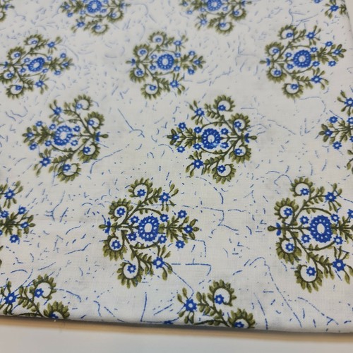 100% Cotton Indian Floral Fabric Dress Craft Quilting Material 44" Meter - Picture 11 of 21