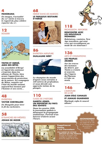 Revue GEO Edition Tintin c'est l'aventure, Hergé ami des bêtes Nº11 (2022) - Foto 3 di 9
