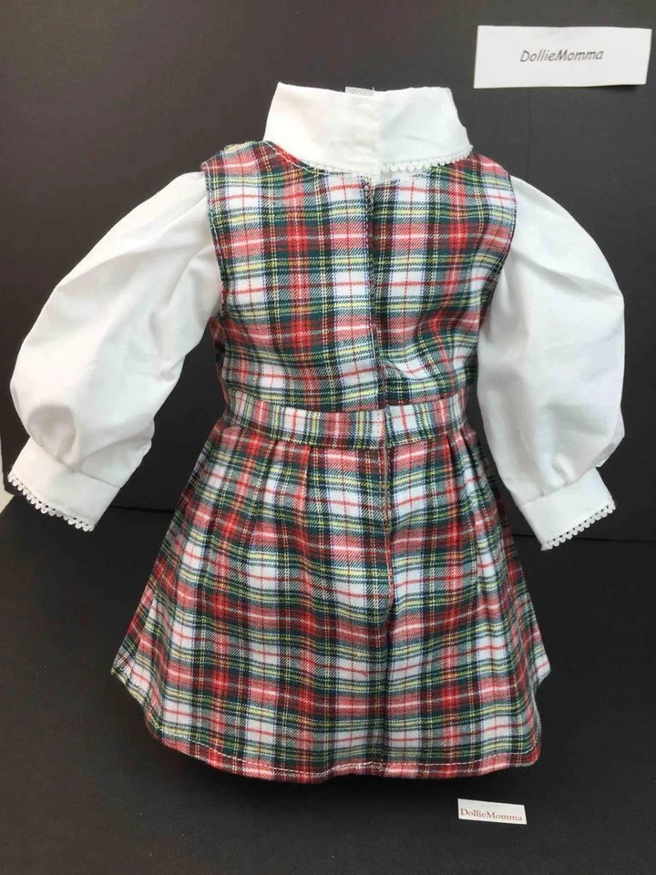 Jersey a cuadros American Girl Molly School~Blusa~Cintas~Traje~Agradable etiqueta Comp Foto 4 de 4