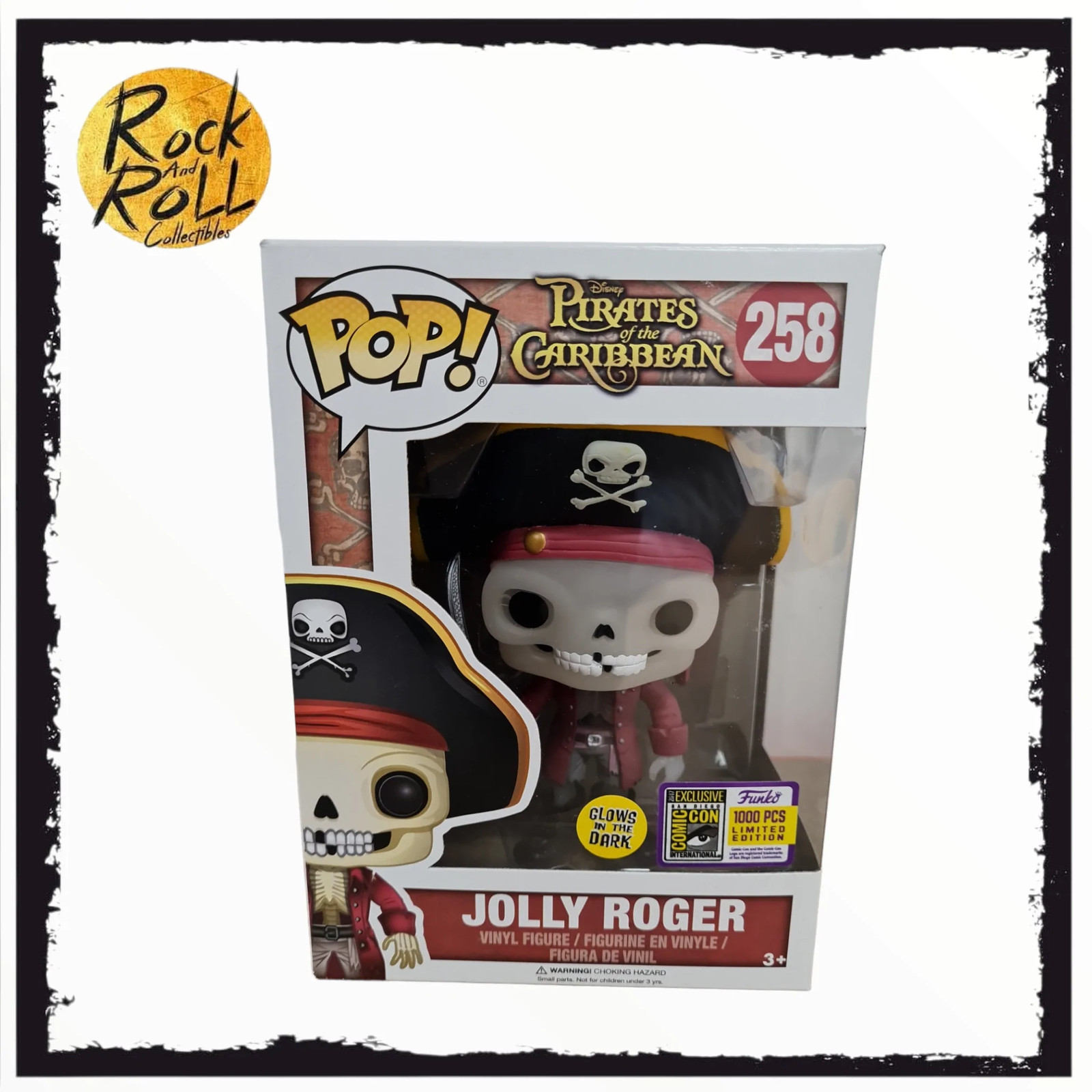 Piratas Del Caribe - Jolly Rodger Glow In The Dark Funko Pop! #258 1000 Piezas