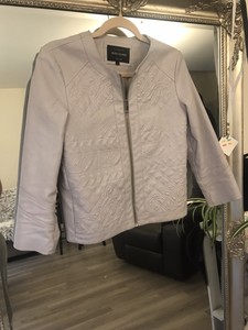 light grey faux leather jacket