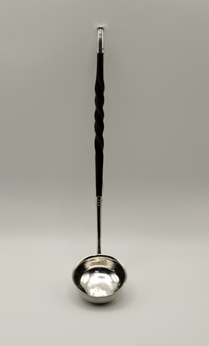 Antiguo cucharón Toddy victoriano plateado c1880 8 pulgadas - Imagen 12 de 12
