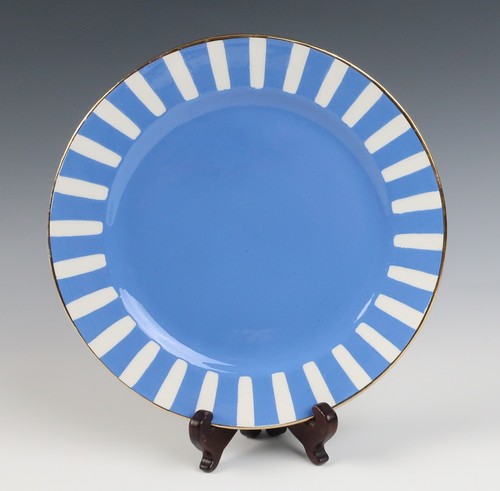 Set of 8 Sarreguemines FOX TROTT French Art Deco 8" Dessert Plates Fox-Trott - Picture 5 of 12