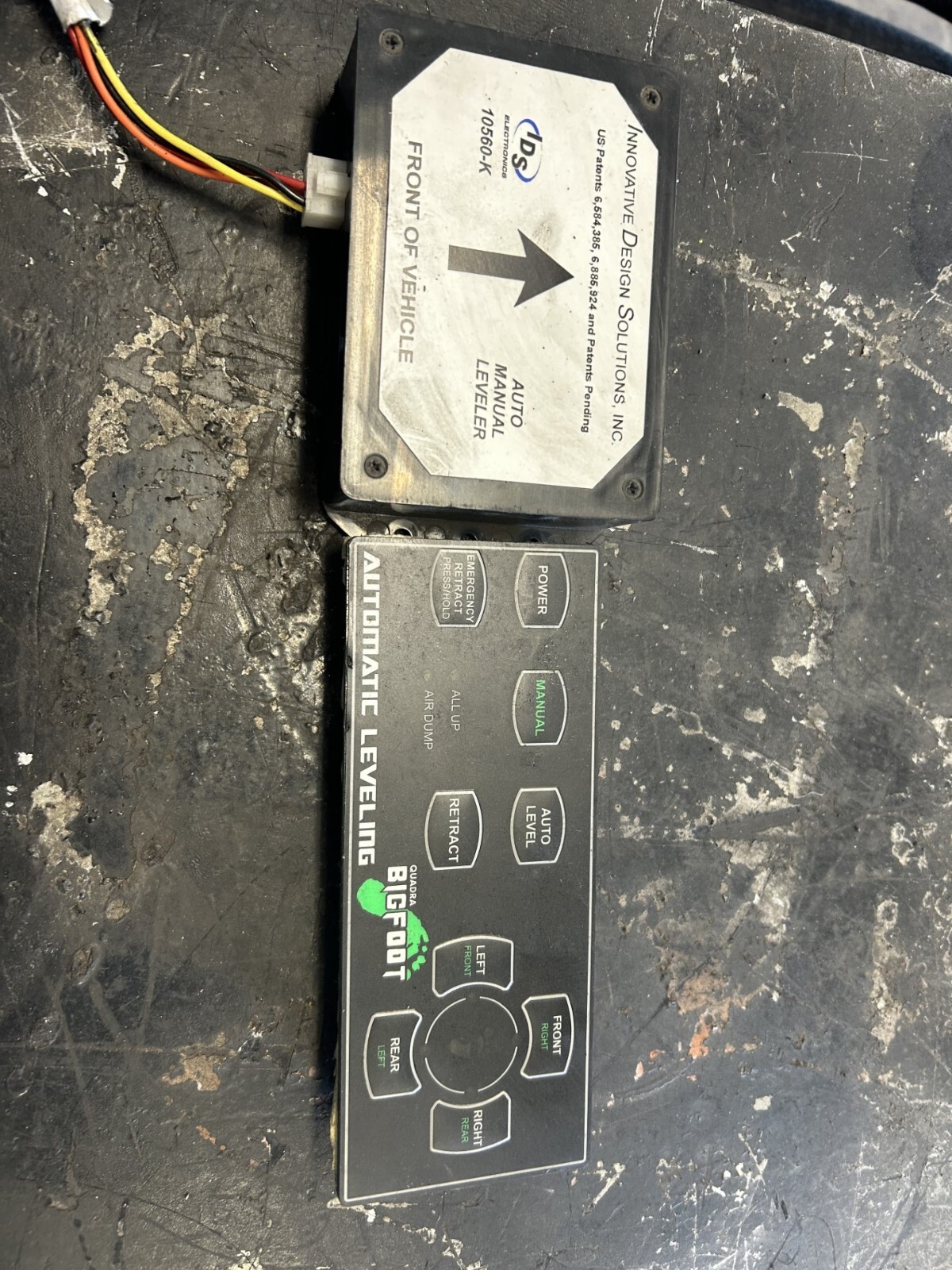 Bigfoot Quadra manufacturing Central Pump Auto Leveling Control touch