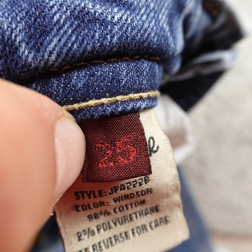 Miss Me Jeans Womens 25 Dark Blue Denim Low Rise Boot Stretch Flap Pocket Y2K - Picture 11 of 17