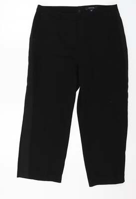 Comma Damen schwarz Polyestermischung Hose Größe 8 L23 in
