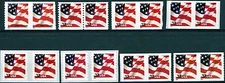 US Flag MNH Set 8 Coils Pairs Scotts 3622 3631 3632 3632a 3632c 3633 3633a 3633b