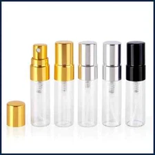50pcs 100pcs 2ml 3ml 5ml 10ml Sample Mini Spray Refillable Perfume Bottle Empty 