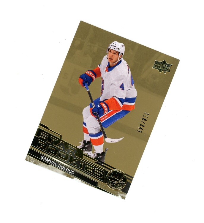 RARE 2023-24 Upper Deck STAR ROOKIES GOLD SP SAMUEL BOLDUC /349 RC Islanders SEE
