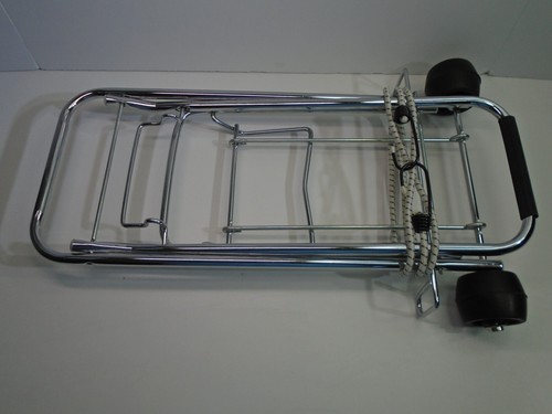Vtg Travel Caddy Fold-Away Luggage Carrier Suitcase Pull Cart Portable Travel - Picture 2 of 11
