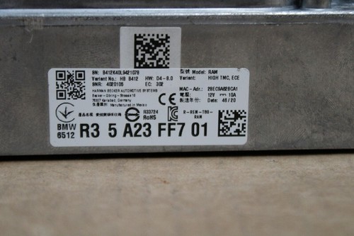 Unidad de control BMW 2 G42 3 G20 G21 Gxx módulo receptor RAM High TMC ECE 5A23FF7 01 - Imagen 2 de 3
