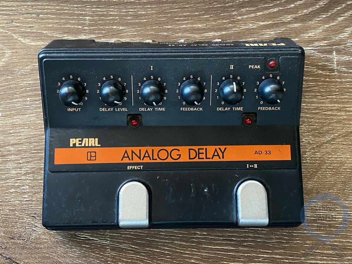 Pearl AD-33, Analog Delay, 2 CH, Made In Japan, 1980s, Vintage Guitar Effect Pearl AD-33, Analog Delay, 2 CH, Made In Japan, 1980s, Vintage Guitar Effect