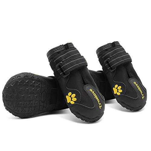 Chaussures de Chien MOKCCI pour Protéger les Coussinets Blessés et Secs