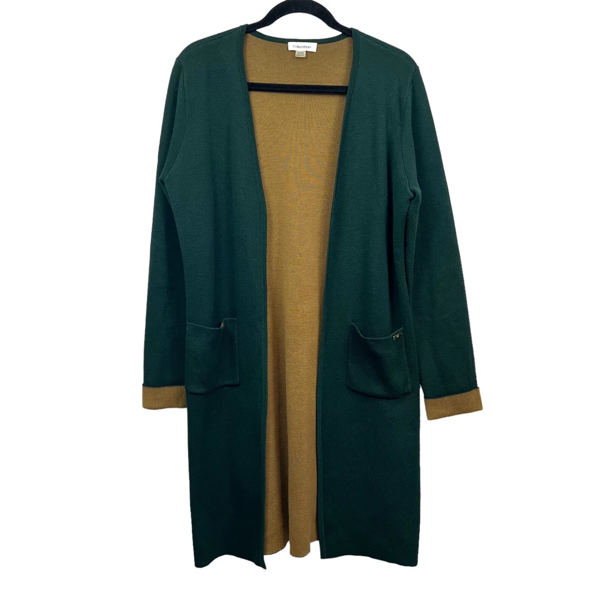 Calvin klein long cardigan deals