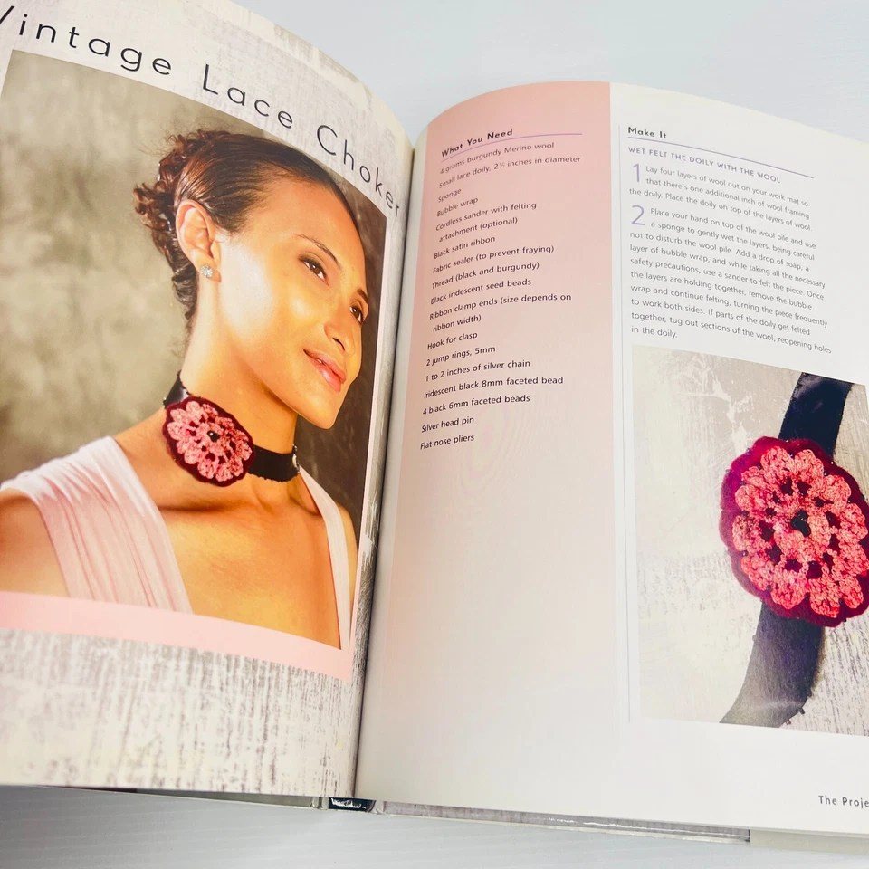 Felted Jewelry by Candie Cooper Hardcover Book Stylish Designs Crafting Necklace - image 4 of 4