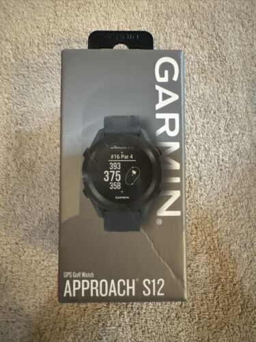 Garmin Approach S12 GPS Golf Watch Black Brand New in Box, Ships Today - Picture 1 of 5