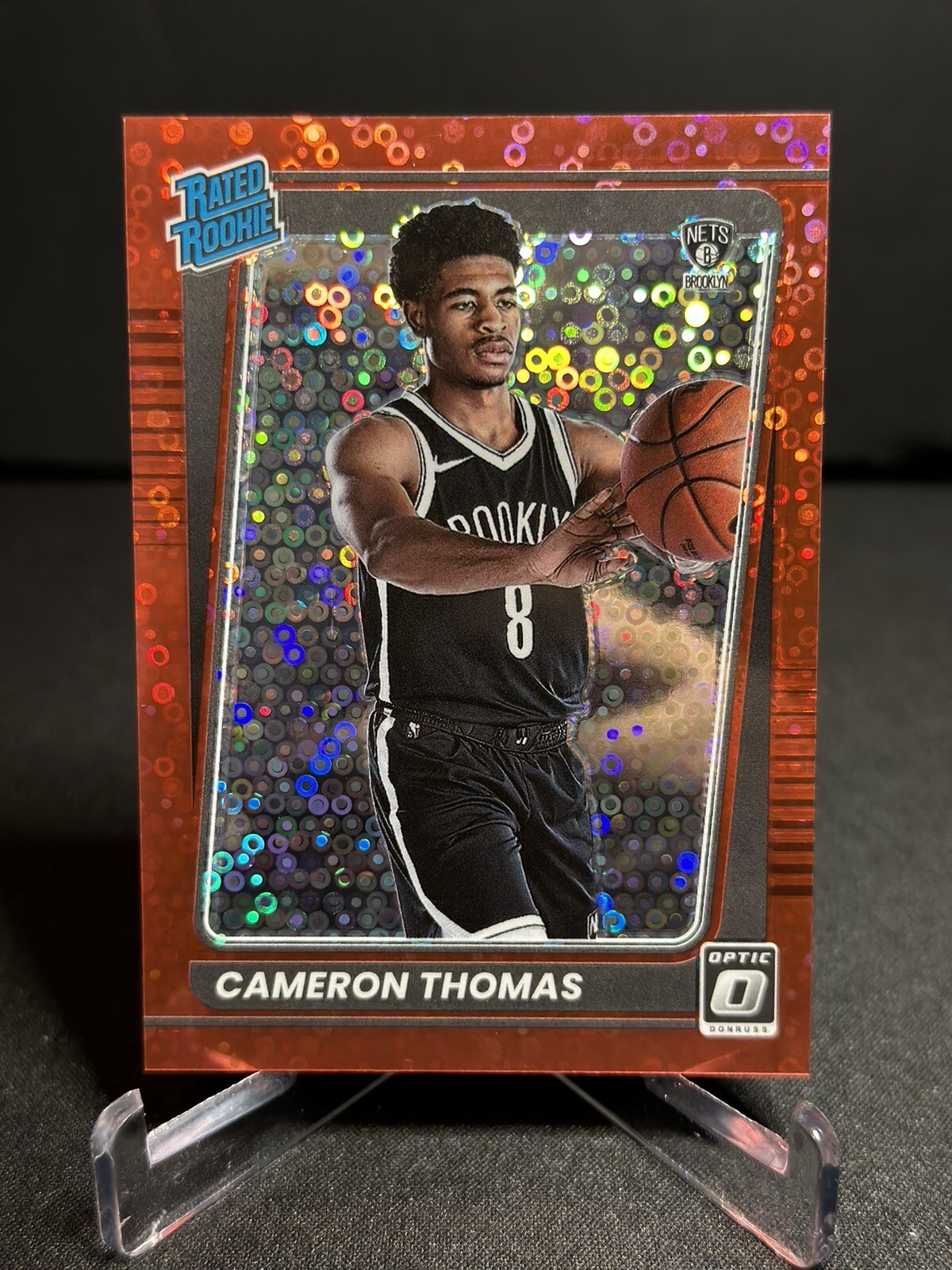 2021-22 Panini Optic Cameron Cam Thomas Red Fast Break Disco /85 #153 SSP
