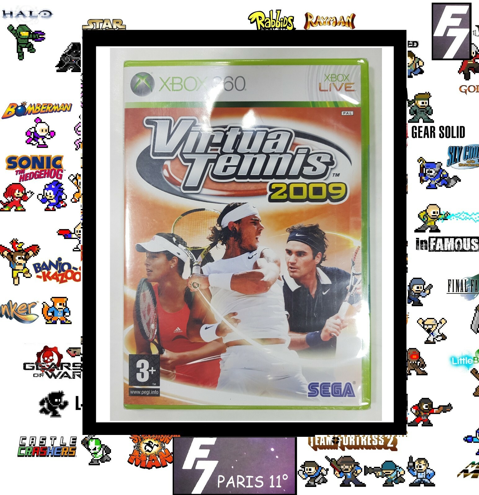 VIRTUA TENNIS 2009 XBOX 360 NEUF NEW VERSION FRANÇAISE.