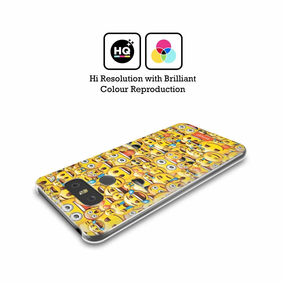 FUNDA TRASERA RÍGIDA OFICIAL EMOJI® PATRONES COMPLETOS PARA TELÉFONOS LG 1 Foto 2 de 4
