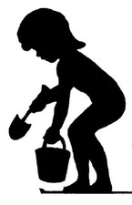 Blueprint Plan For Yard Shadow Sand Bucket Girl