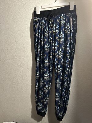 Women s Joggers NWT L/Xl Blue Multi Color 